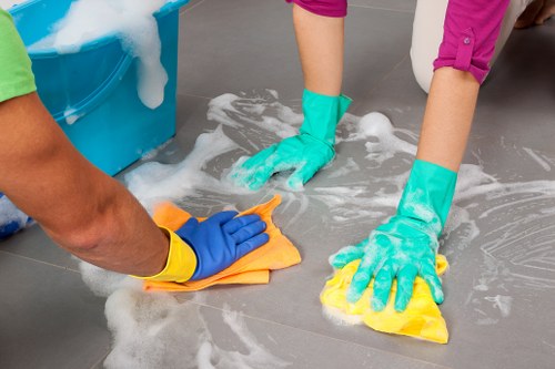 Customer raising a carpet cleaning concern with a service representative