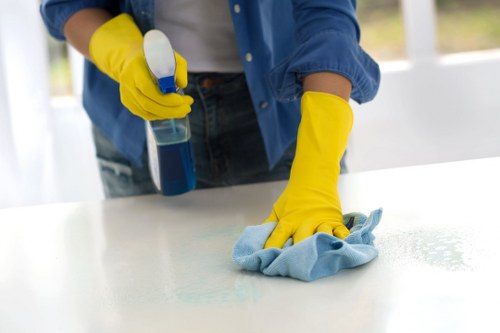 Dust removal from fabric curtains during cleaning